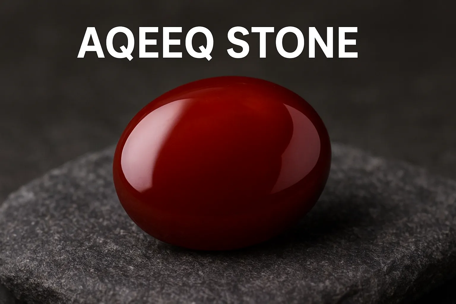 Aqeeq stone displayed in lifestyle setting